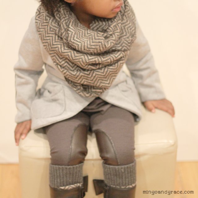 mingoandgrace.com | Upcycled Infinity Scarf + Berkshire Blazer